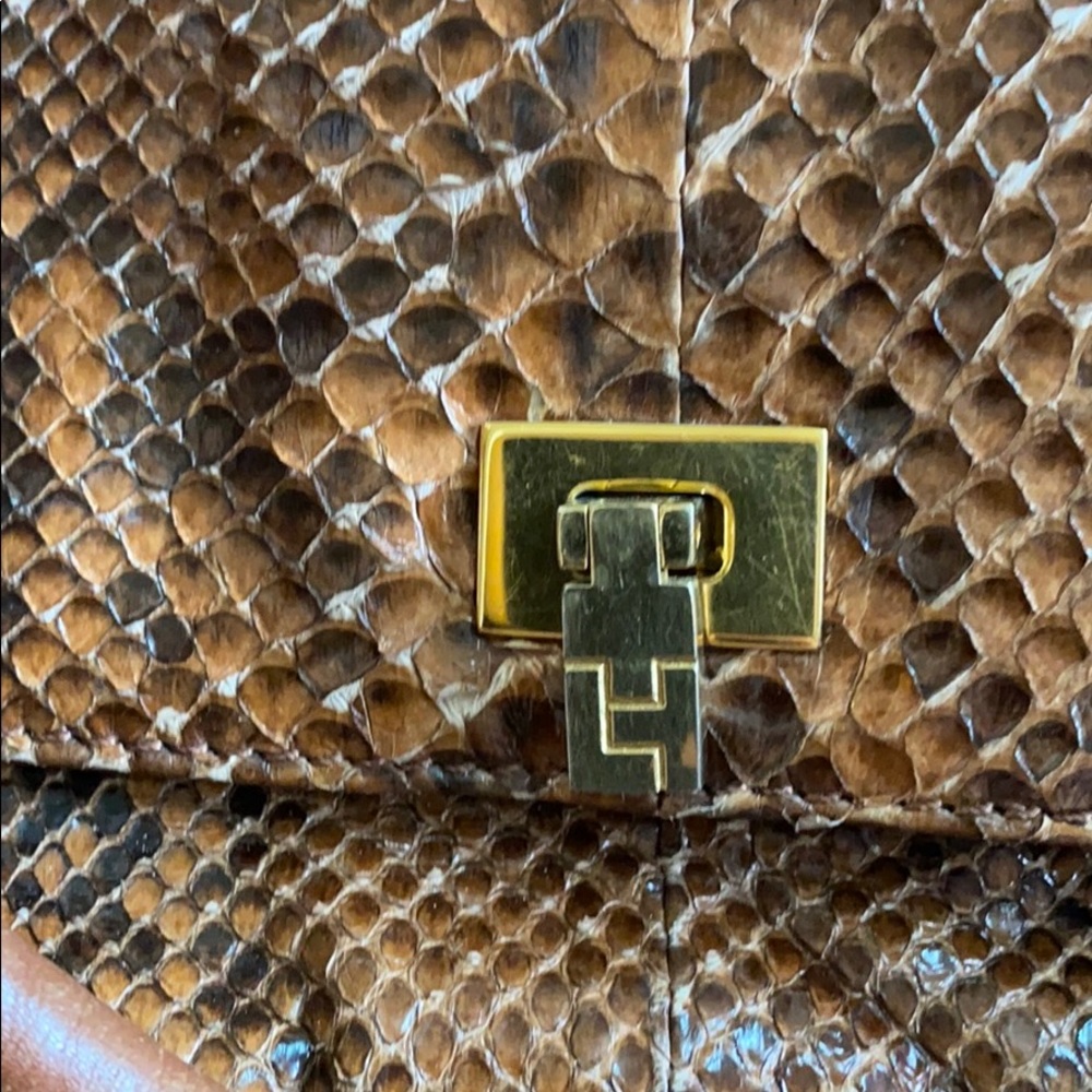 Vintage Python Lambertson Truex Boxcar Purse - image 3